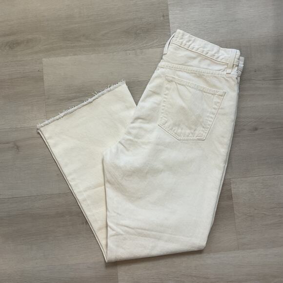 Slvrlake Frankie Womens Premium Denim High Waisted Flare Pure cotton Jeans 31 - Picture 2 of 15